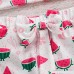 Camidy 3Pcs Kids Toddler Girl Watermelon Swimwear Beachwear Swimsuit Tankini Set B07QDN53Q4
